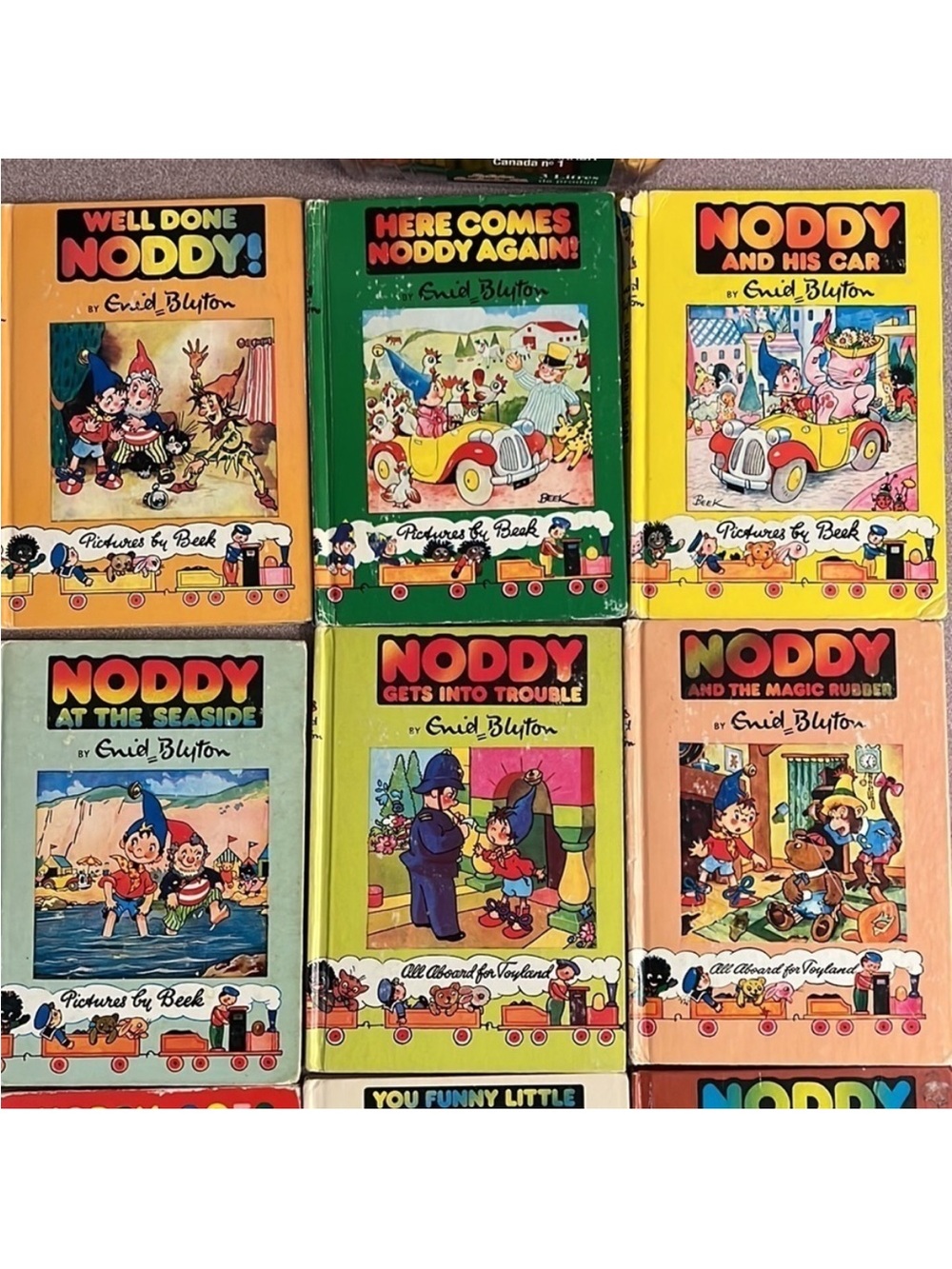 Vintage Noddy Books 1-5, 7-10, 18